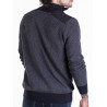 two colors jacquard knit pullover