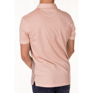 overdyed front jacquard polo