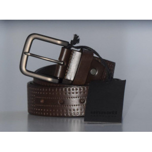 embossed leather belt