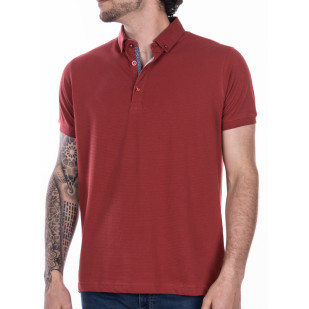 textured fabric polo