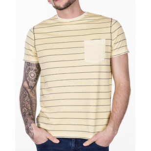 overdyed pinstriped T-shirt 