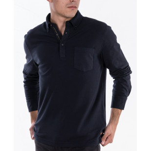 overdyed front structured polo
