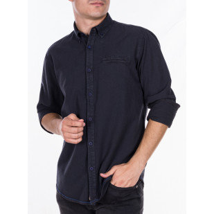  overdyed structured two colors shirt