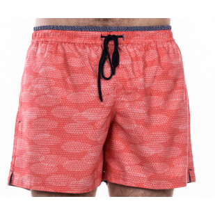 abstract print swimming trunks
