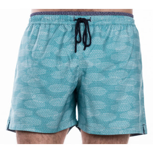 abstract print swimming trunks