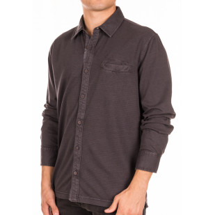 overdyed front structured polo shirt