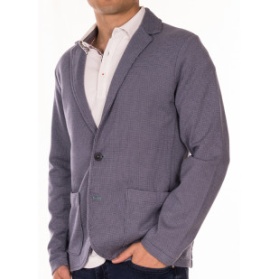 two color knitted blazer 